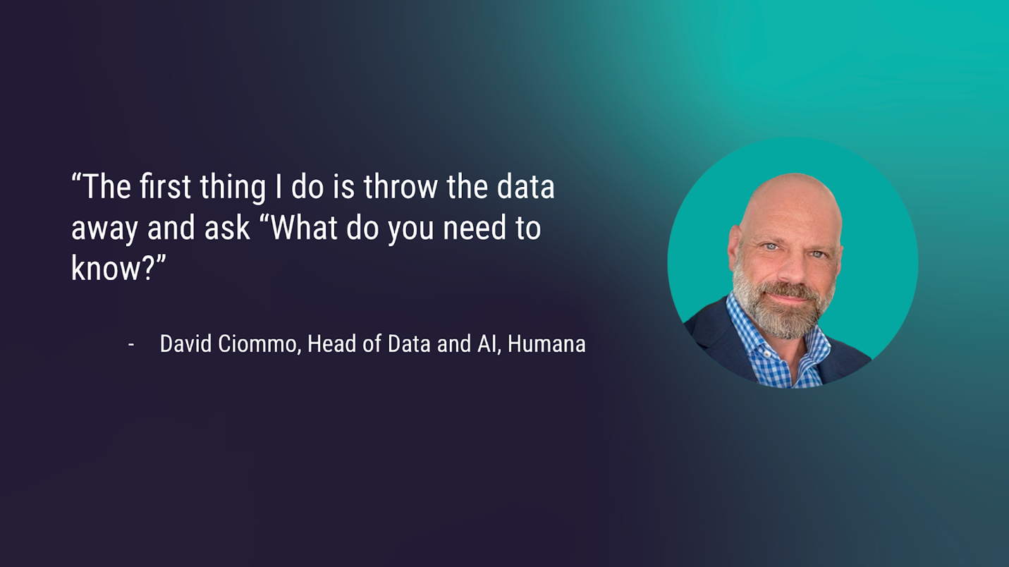 David Ciommo, analytics leader at Humana comments