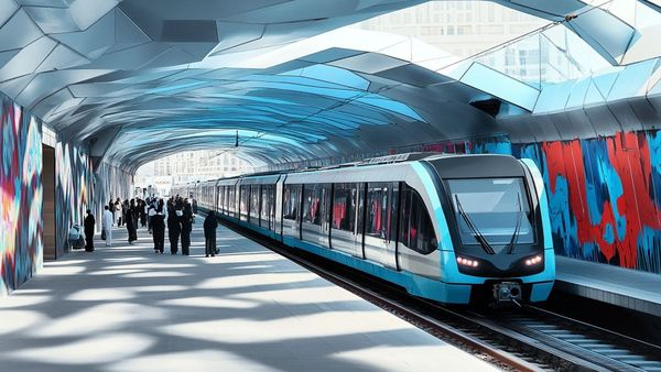 Inside the Riyadh Metro station - (Credit OneArabia)