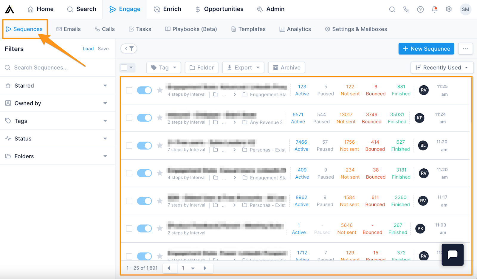 Apollo.io's outreach sequences