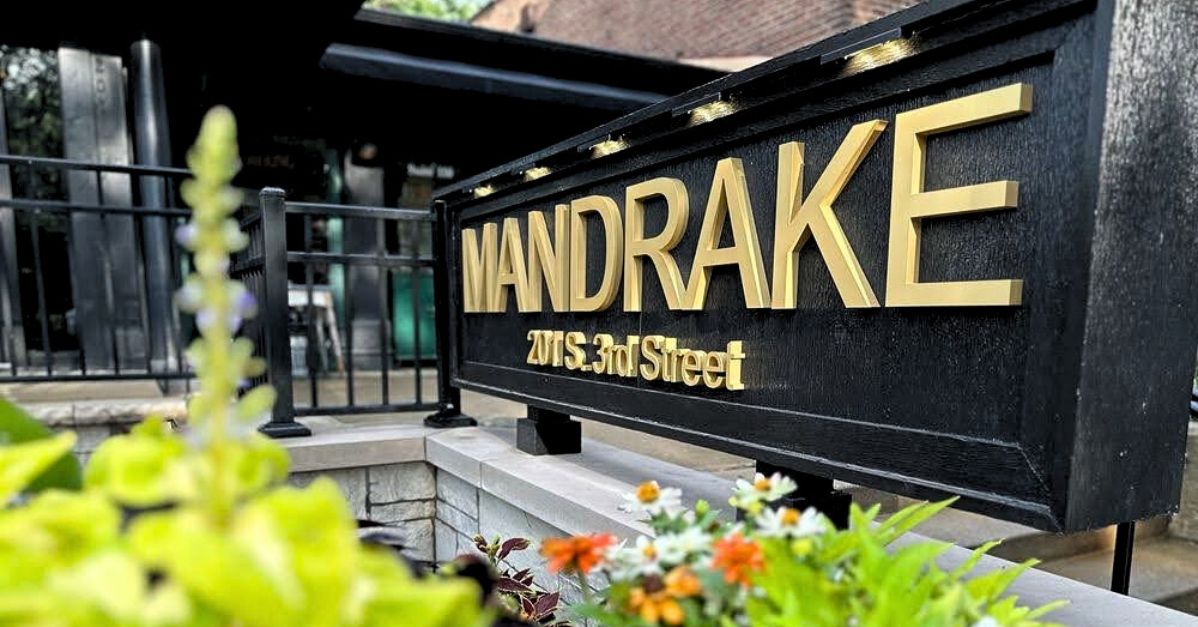 Mandrake restaurant’s sign