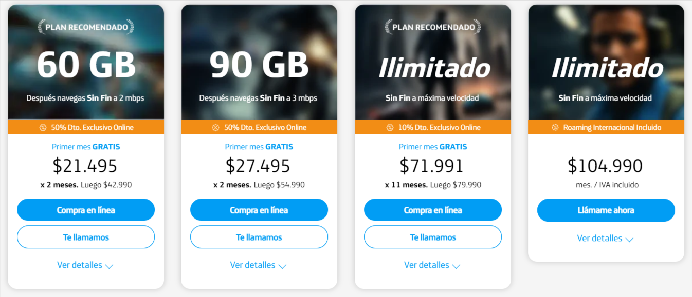 Planes y precios de la eSIM Movistar Colombia
