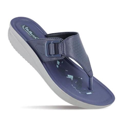 Blue women flip flops