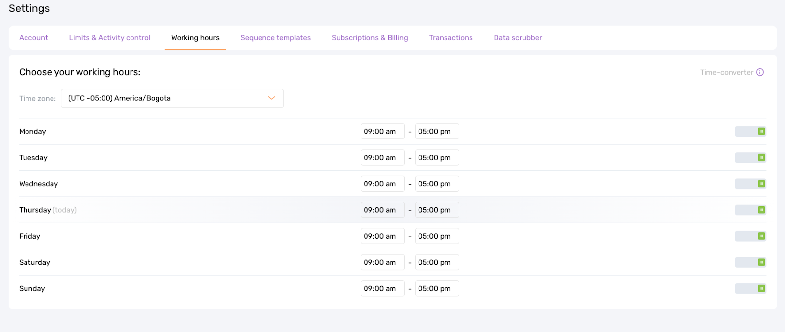 You can assign working hours for Dripify automation.