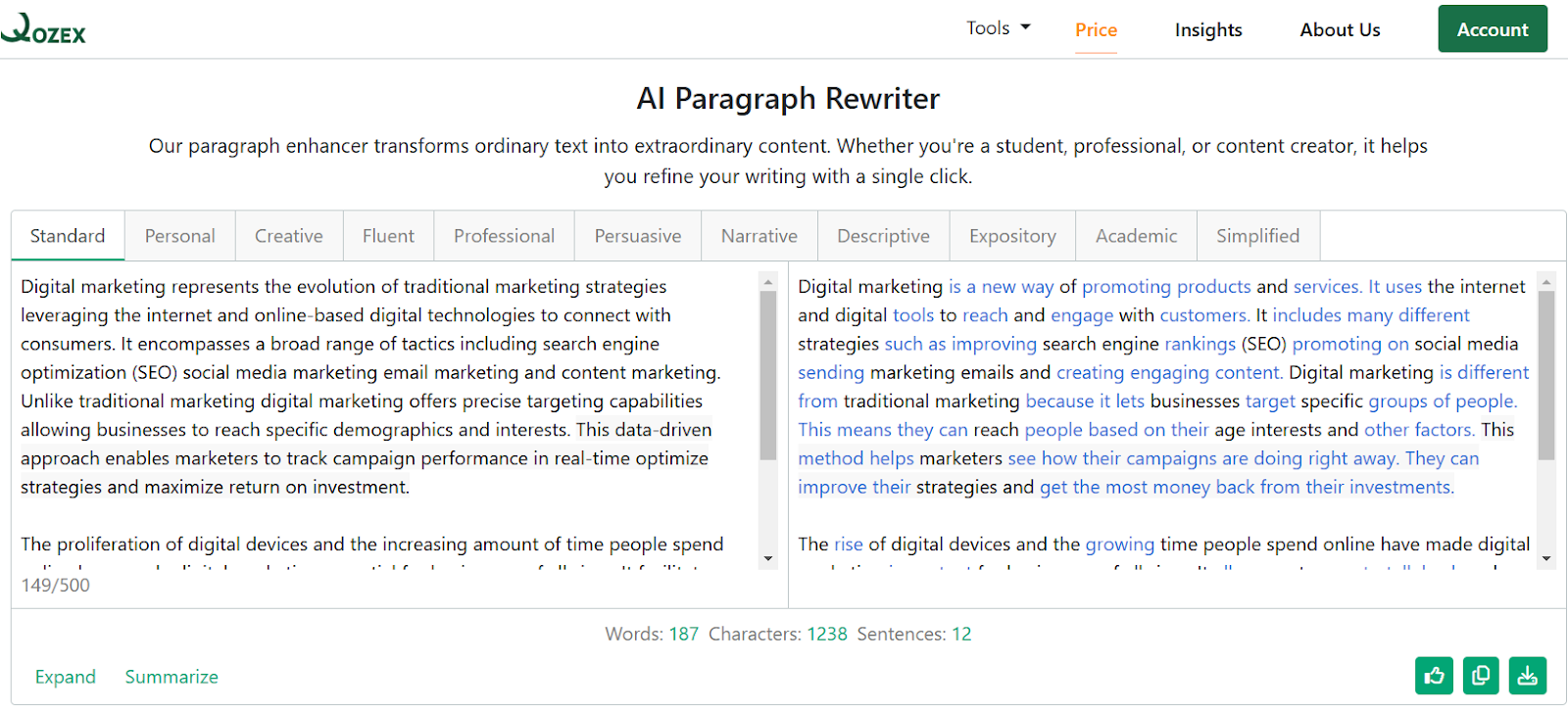 Paragraph Rewriter