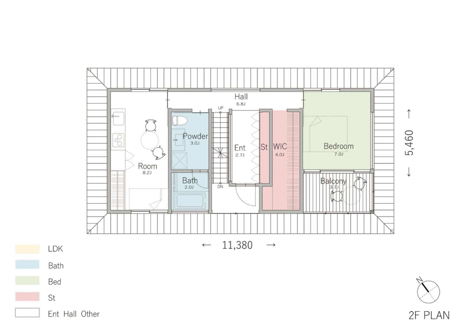 1階をガレージのみにした3階建てのガレージハウス２