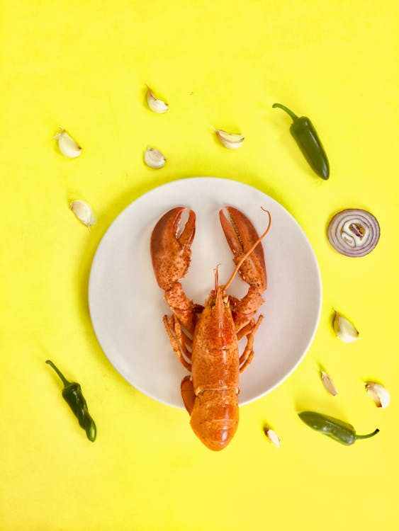 Lobster on a plate