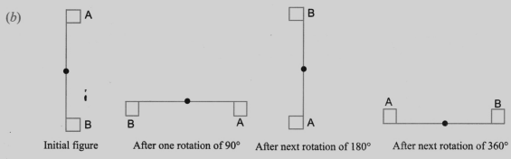 90 and 180 degree rotation of symmetry