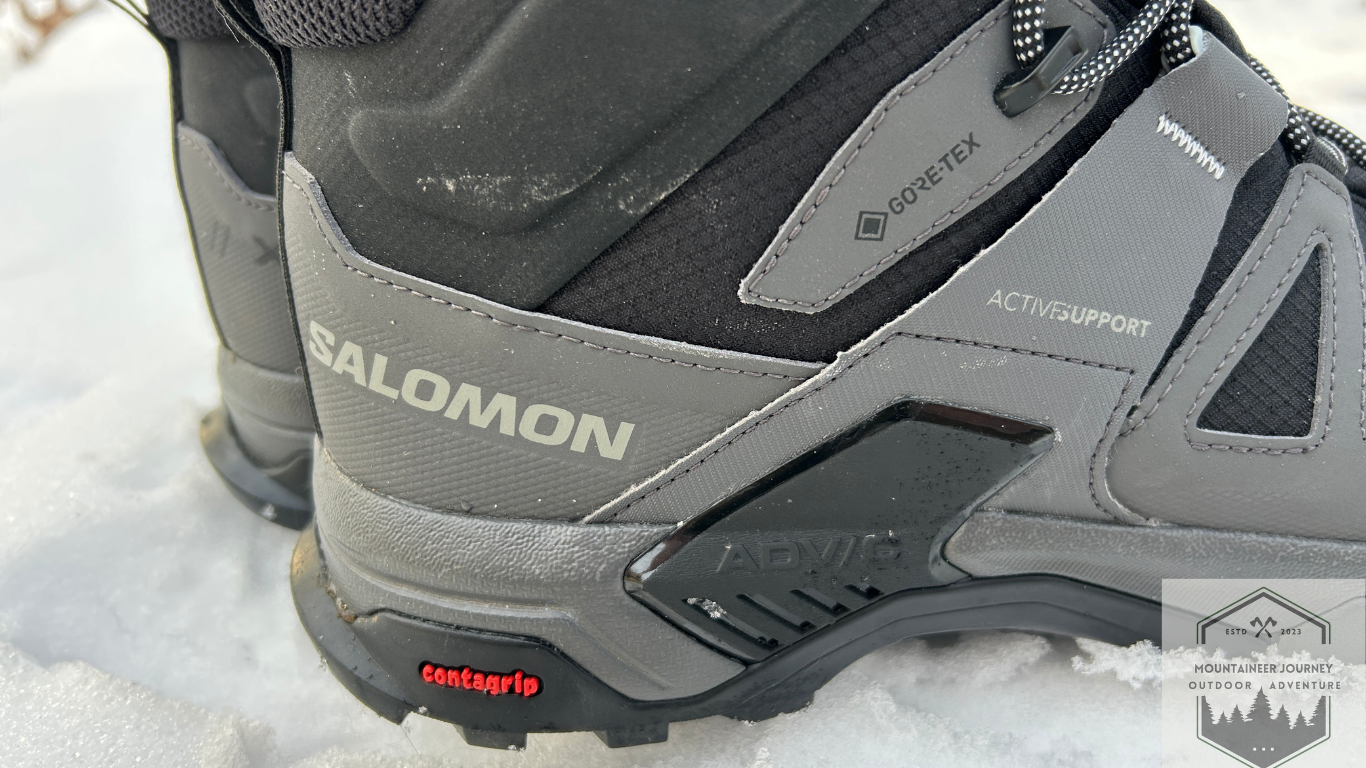 The Advanced chassis and active support are crucial in making the Salomon X Ultra 4 Mid a very stable hiking boot