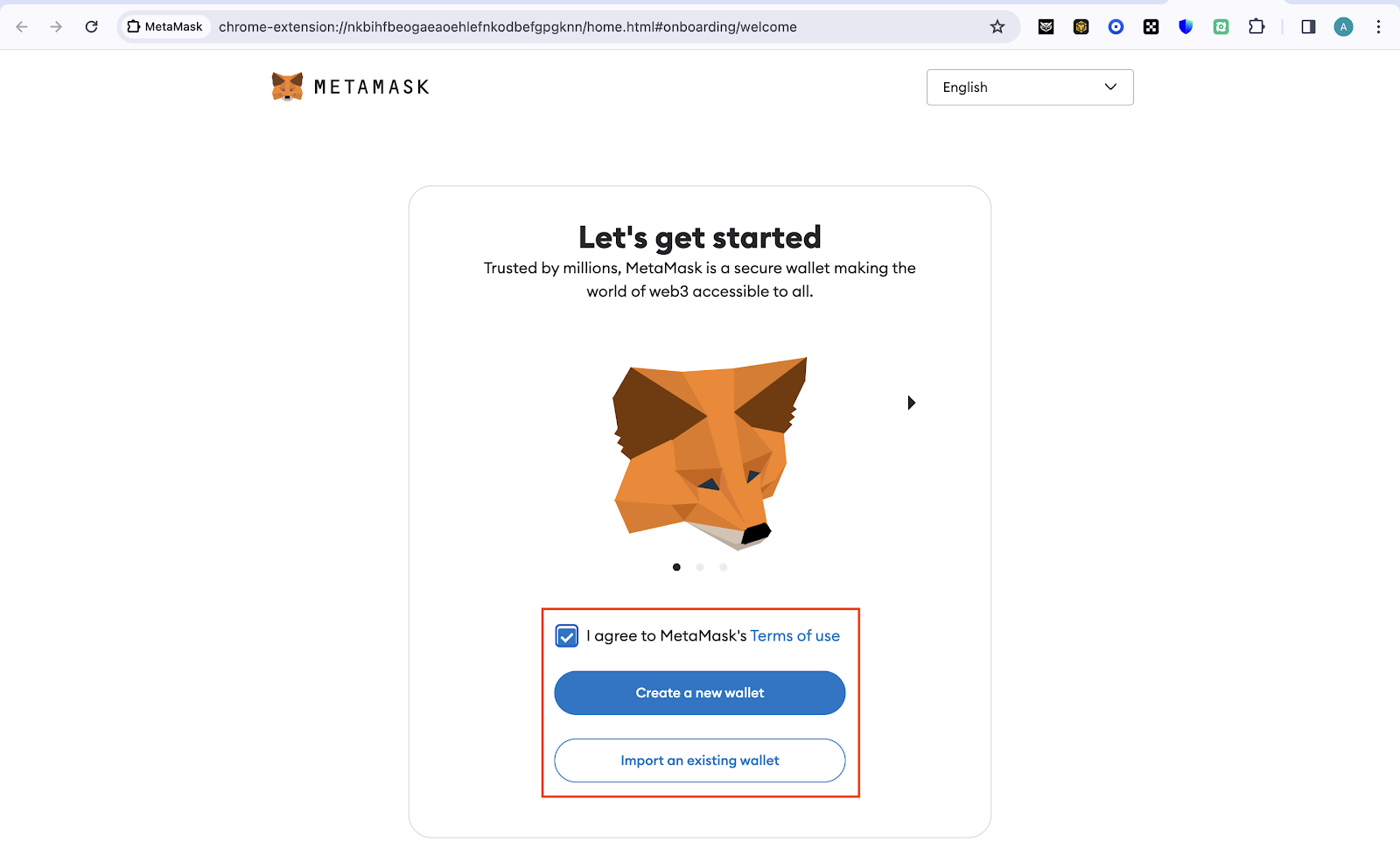 install MetaMask_Step1