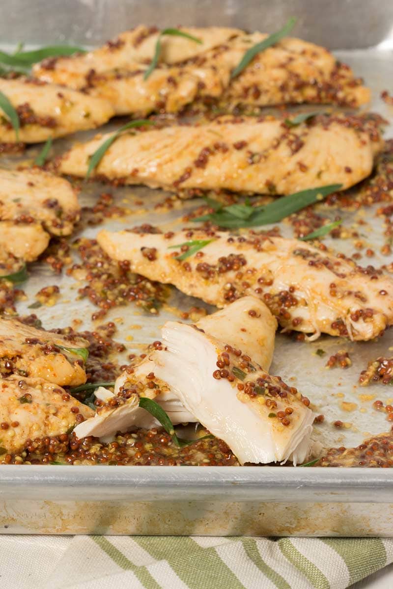 Mustard Baked Chicken Tenders