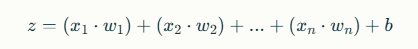 Image showcasing how to calculate weighted sum