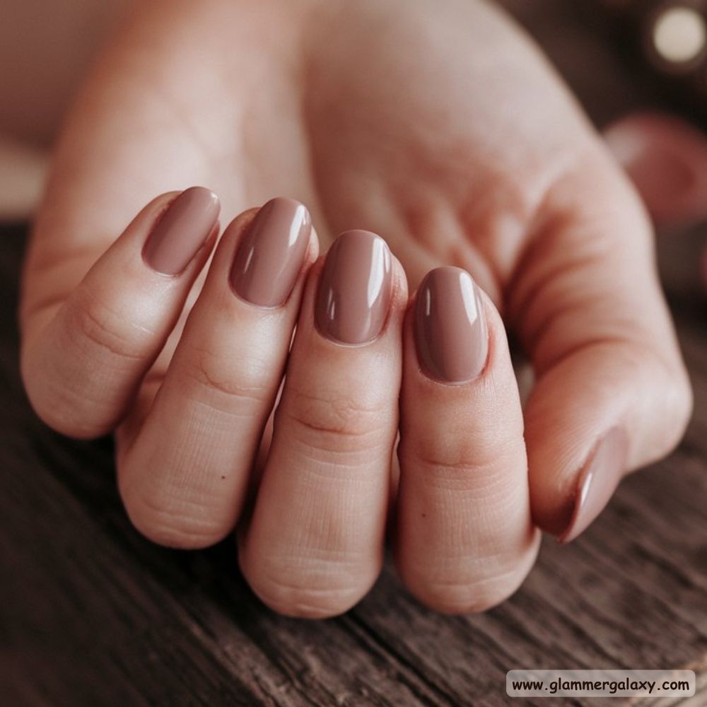 Classy Fall Nails having Delightful Dusty Rose