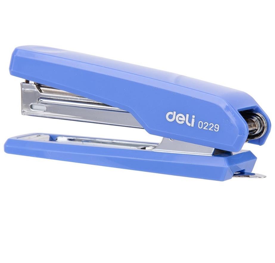 A blue stapler with silver handle

AI-generated content may be incorrect.
