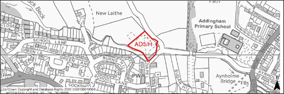 Addingham Old School map of site