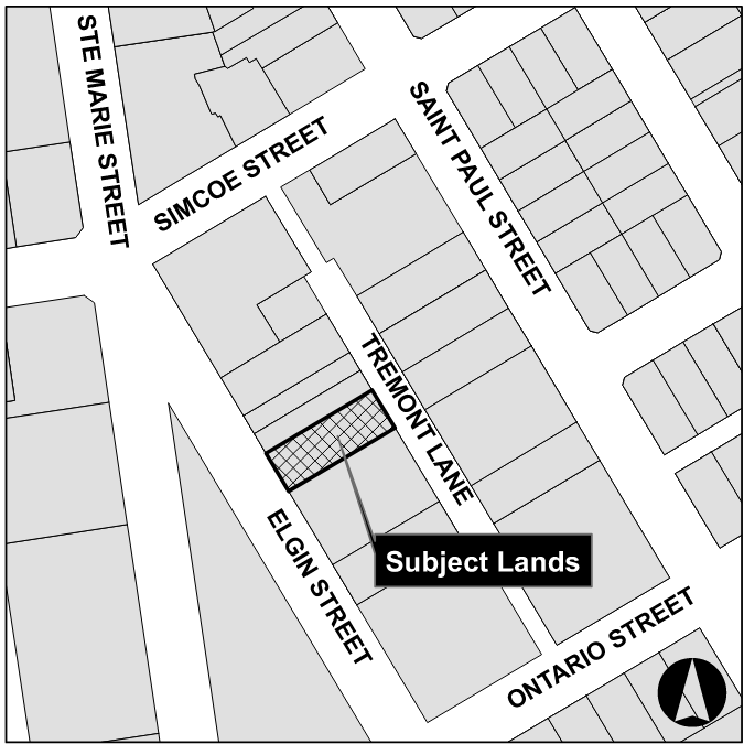 A map of the subject property