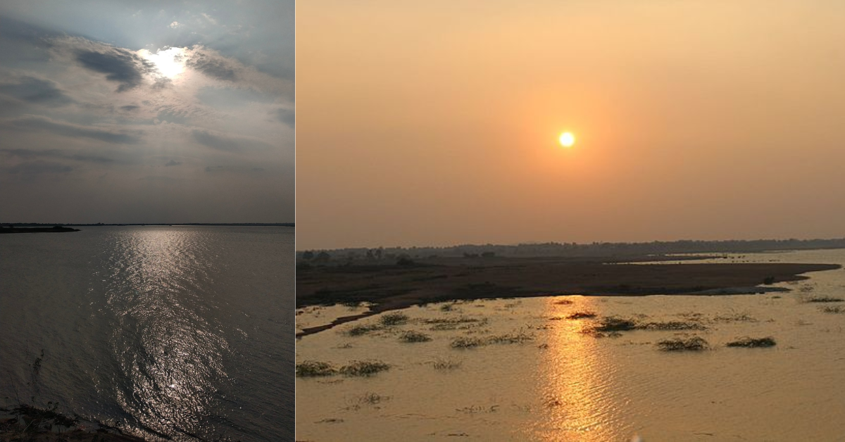 Dindi Reservoir
sun rise and sunset 
