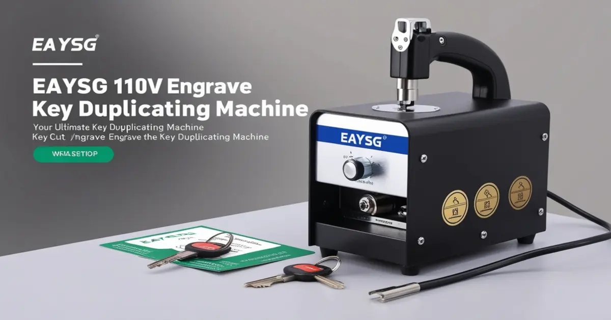 eaysg 110v key cut engrave machine key duplicating machine