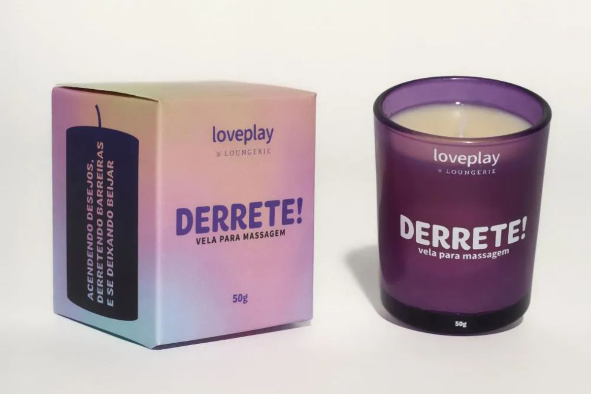 Vela de Massagem Beijável Derrete Loveplay 50g Frutas Vermelhas