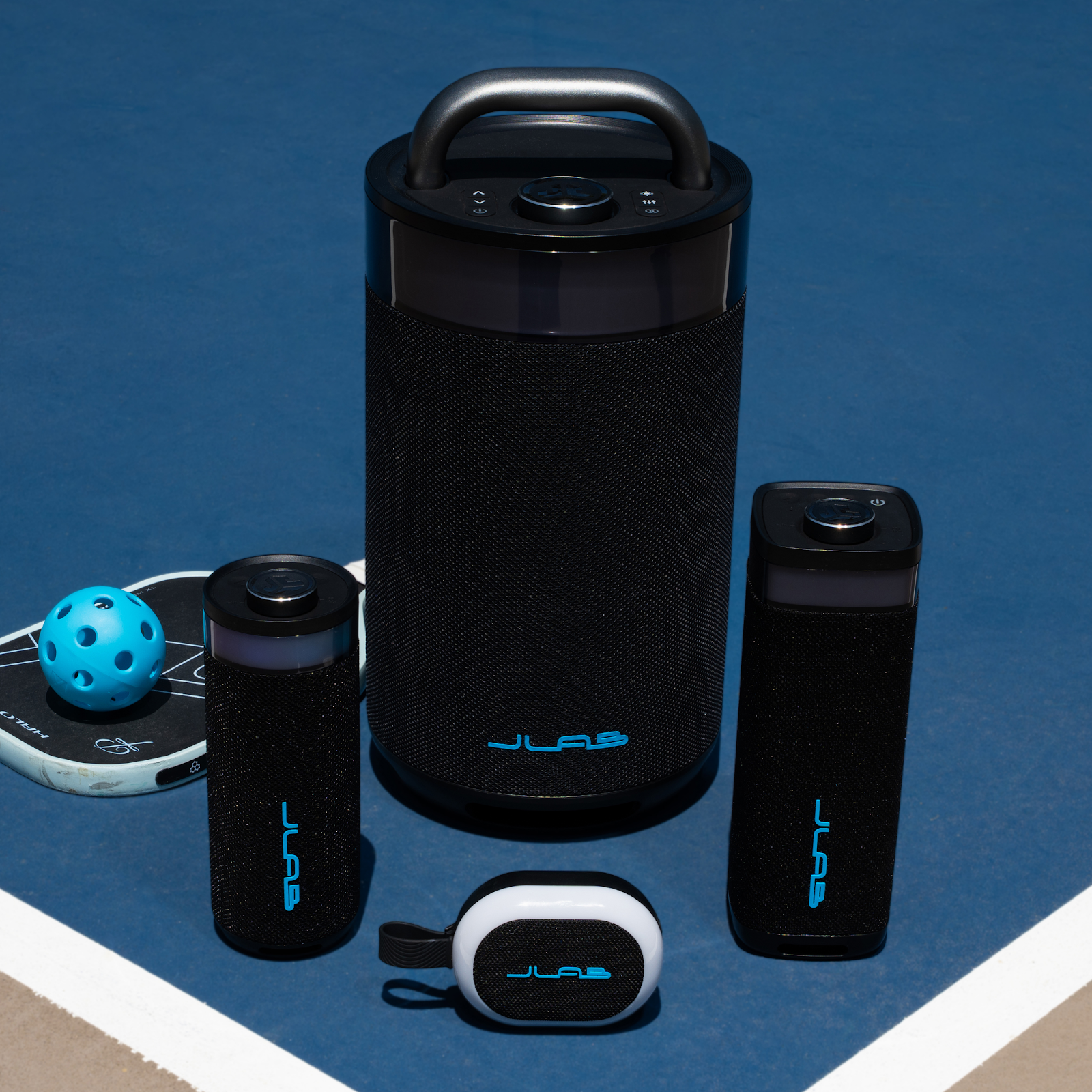 Pop Party Speaker, Go Party Speaker, JBuds Party Speaker, and Epic Party Speaker.