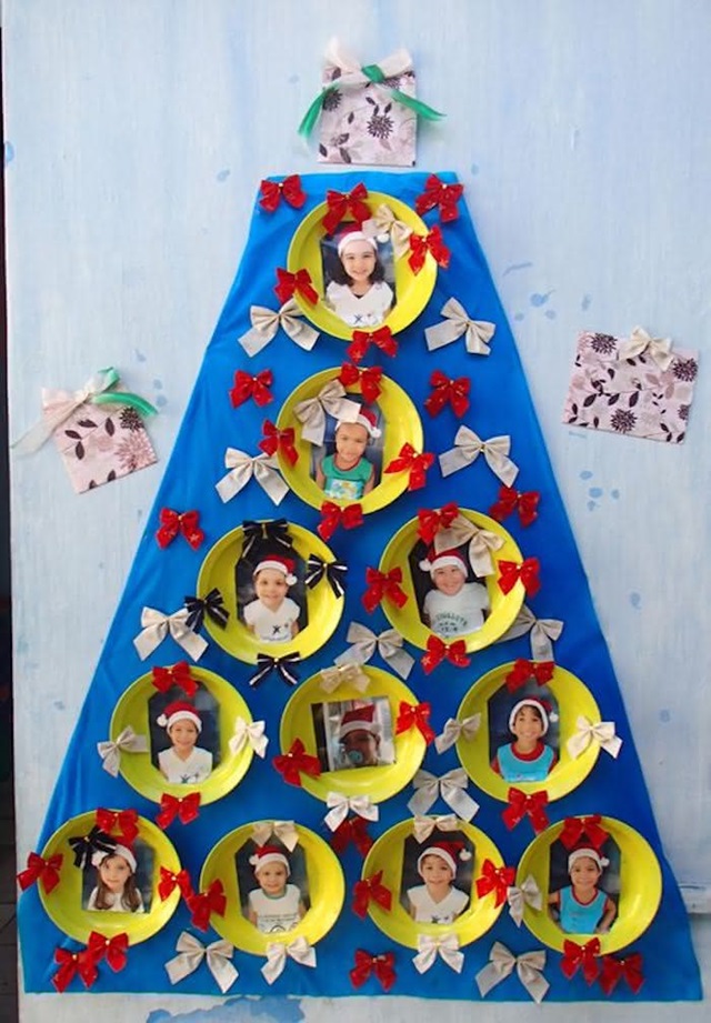 modelo de painel de natal para escola