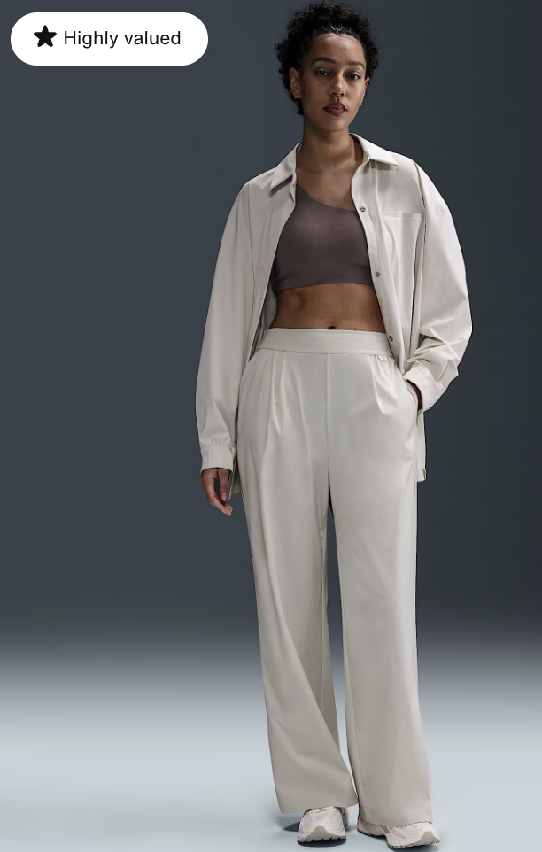 Sustainable Materials Nike 24.7 PerfectStretc Women's Dri-FIT High-Rise Loose-Fit Wide-Leg Pants