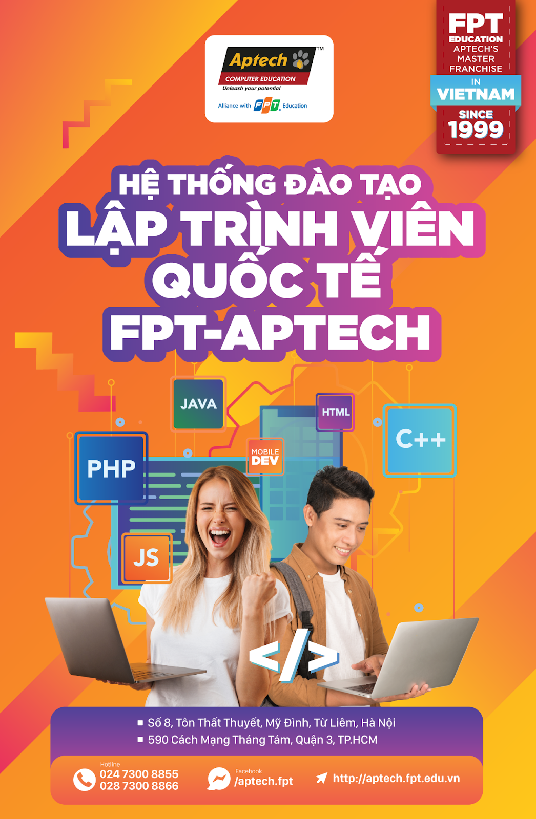 Khóa học lập trình viên quốc tế Aptech FPT uy tín nhất hiện nay