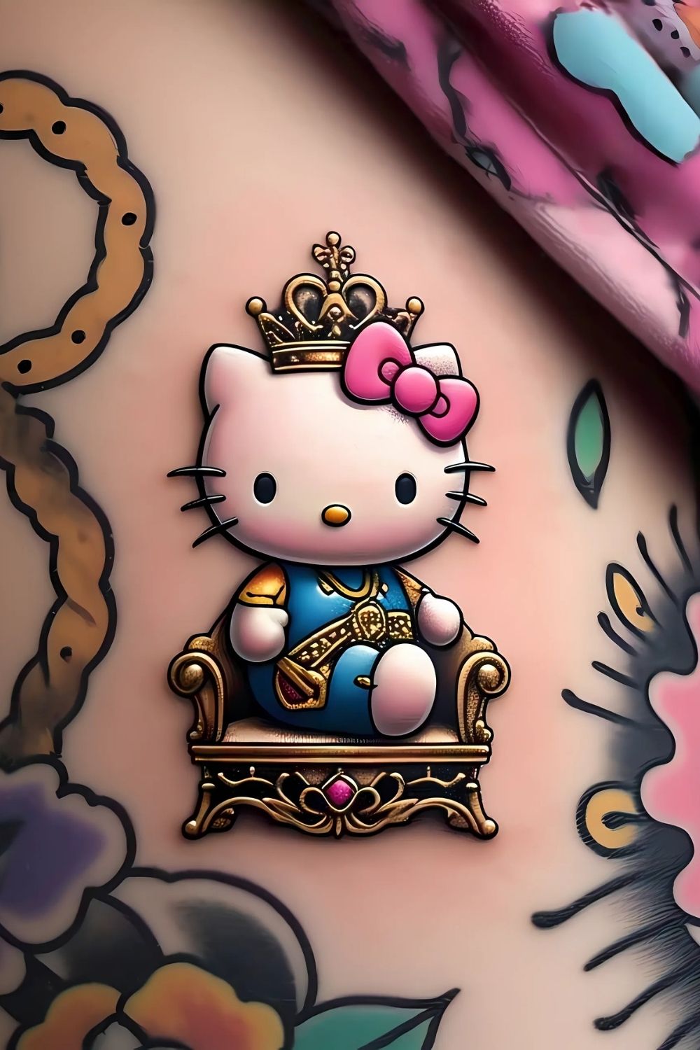 Hello Kitty Queen Tattoo