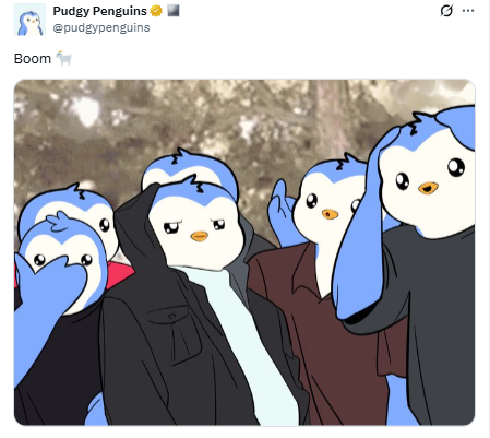 Pudgy Penguins Price बढ़ी, Coinbase X Profile Picture का असर