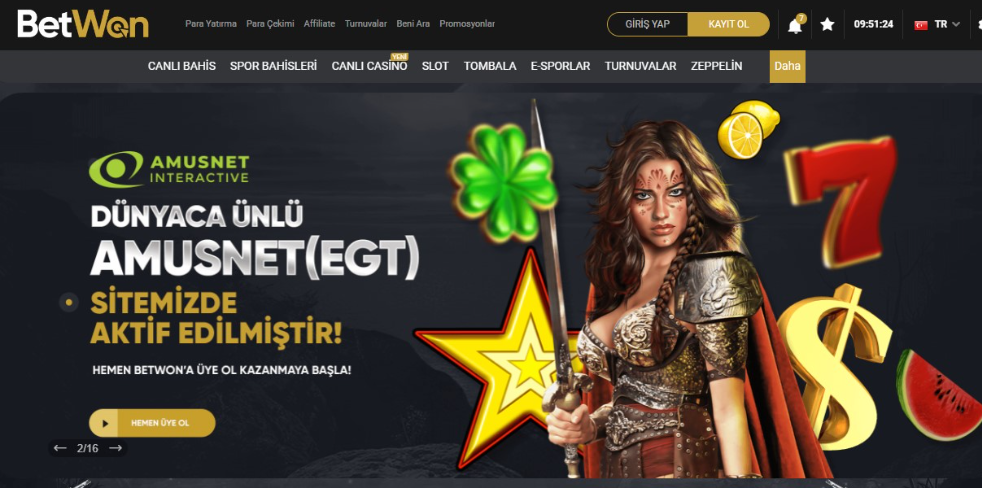 BetWon Casino'da Amusnet (EGT) ile Benzersiz Oyun Deneyimi!