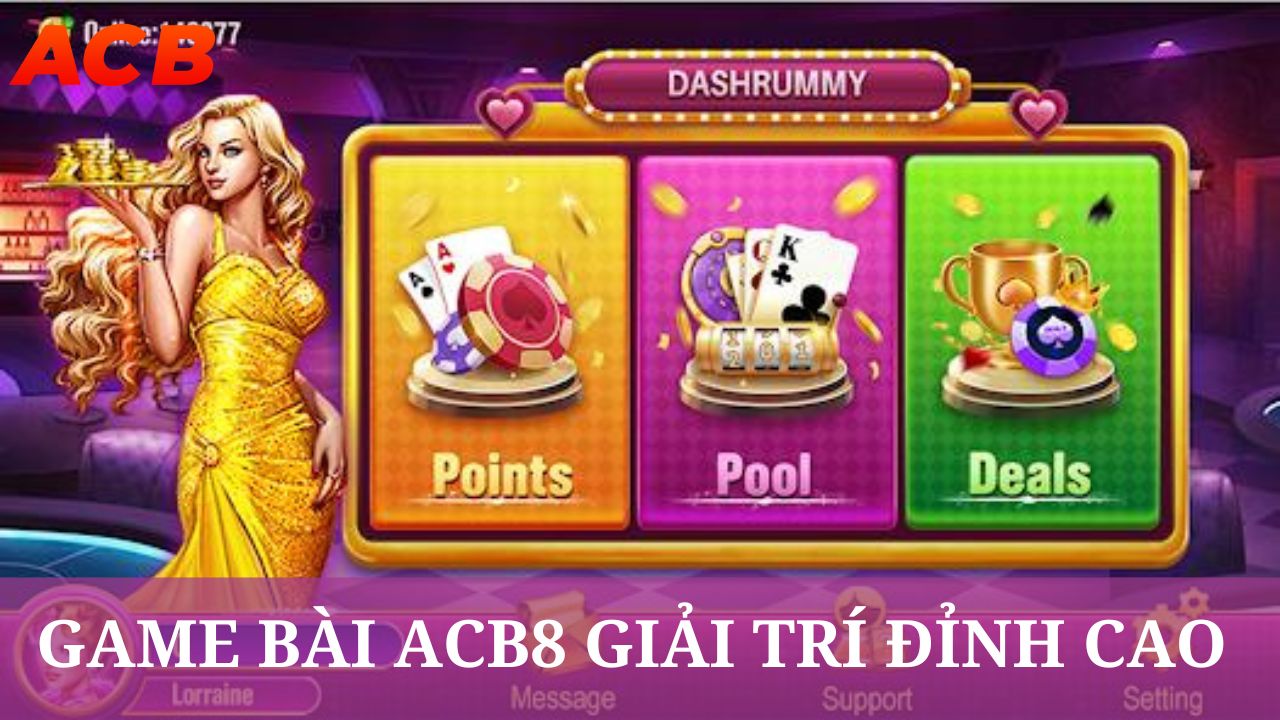 Game bài ACB8 là sân chơi giải trí đỉnh cao được nhiều cược thủ yêu thích