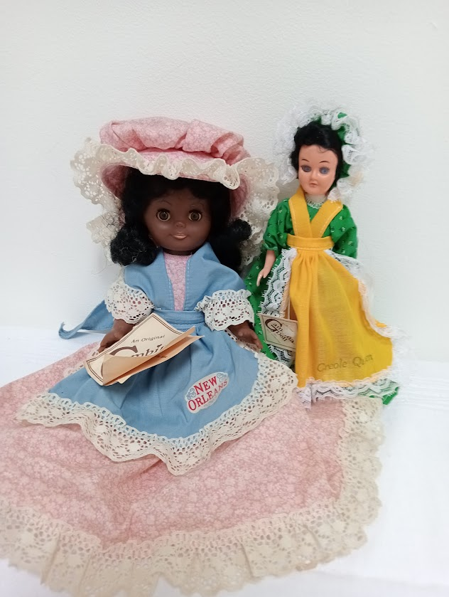 North American dolls, from the New Orleans and Creole regions