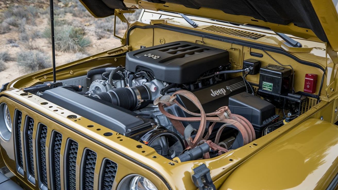 What is the JKU engine cover is burning rubber