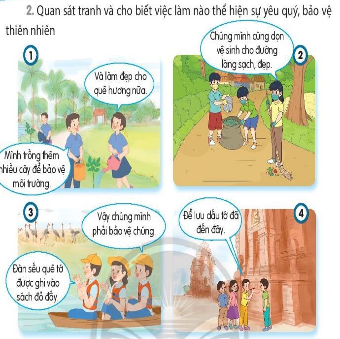 CHỦ ĐỀ: EM YÊU TỔ QUỐC VIỆT NAMBÀI 12: VIỆT NAM TƯƠI ĐẸPA. KHỞI ĐỘNGGV tổ chức cho HS cùng lắng nghe và hát theo giai điệu của bài hát Việt Nam quê hương tôi (Đỗ Nhuận).  NỘI DUNG BÀI HỌC GỒM:Quan sát hình ảnhLựa chọn của emB. HOẠT ĐỘNG HÌNH THÀNH KIẾN THỨCHoạt động 1: Quan sát hình ảnhQuan sát hình ảnh và nêu một số vẻ đẹp của đất nước, con người Việt Nam. Nội dung ghi nhớ:Vẻ đẹp của đất nước, con người Việt Nam qua các hình ảnh:+ Hình 1: Vườn trái cây.+ Hình 2: Hang động thạch nhũ.+ Hình 3: Vườn chè.+ Hình 4: Tàu thuyền đánh cá trên biển.+ Hình 5: Ruộng lúa.+ Hình 6: Học sinh miền núi trong một lớp học tình thương.Hoạt động 2: Lựa chọn của emCho biết việc làm nào thể hiện sự yêu quý, bảo vệ thiên nhiênNội dung ghi nhớ:+ Tranh 1: Các bạn cùng nhau trồng cây để bảo vệ môi trường và làm đẹp quê hương.+ Tranh 2: Các bạn cùng dọn dẹp vệ sinh đường làng.+ Tranh 3: Các bạn có ý thức nhắc nhở nhau phải bảo vẹ đàn sếu quê hương.C. HOẠT ĐỘNG LUYỆN TẬPCâu 1: Tỉnh nào có diện tích nhỏ nhất Việt Nam?A. Bắc NinhB. Thừa Thiên HuếC. Trà Vinh Câu 2: Ảnh nào thể hiện việc làm bảo vệ thiên nhiên ? A. ảnh 1B. ảnh 2Câu 3: Điền vào chỗ trống để hoàn thành câu thơ?Việt Nam… ta ơiMênh mông biển lúa đâu trời đẹp hơnA. Tổ quốcB. Non sôngC. Đất nướcD. Giang sơnCâu 4: Đâu không phải hình ảnh thiên nhiên Việt Nam đặc trưng được nhắc đến trong bài?A. Đồi núiB. Cánh còC. Sông nướcD. Đồng lúaCâu 5: Nguyễn Đình Thi sinh ra ở Hà Nội.A. ĐúngB. SaiNội dung ghi nhớ:Câu hỏi12345Đáp ánAACCBD. HOẠT ĐỘNG VẬN DỤNG