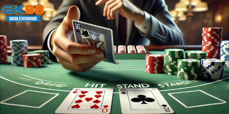 Khi nào thì nên rút thêm bài trong chơi Blackjack tại GK88