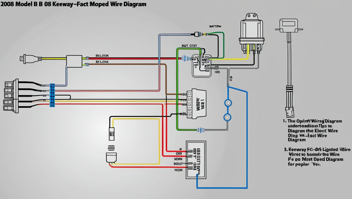 2008 Model B 08 Keeway-Fact Moped Wire Diagram