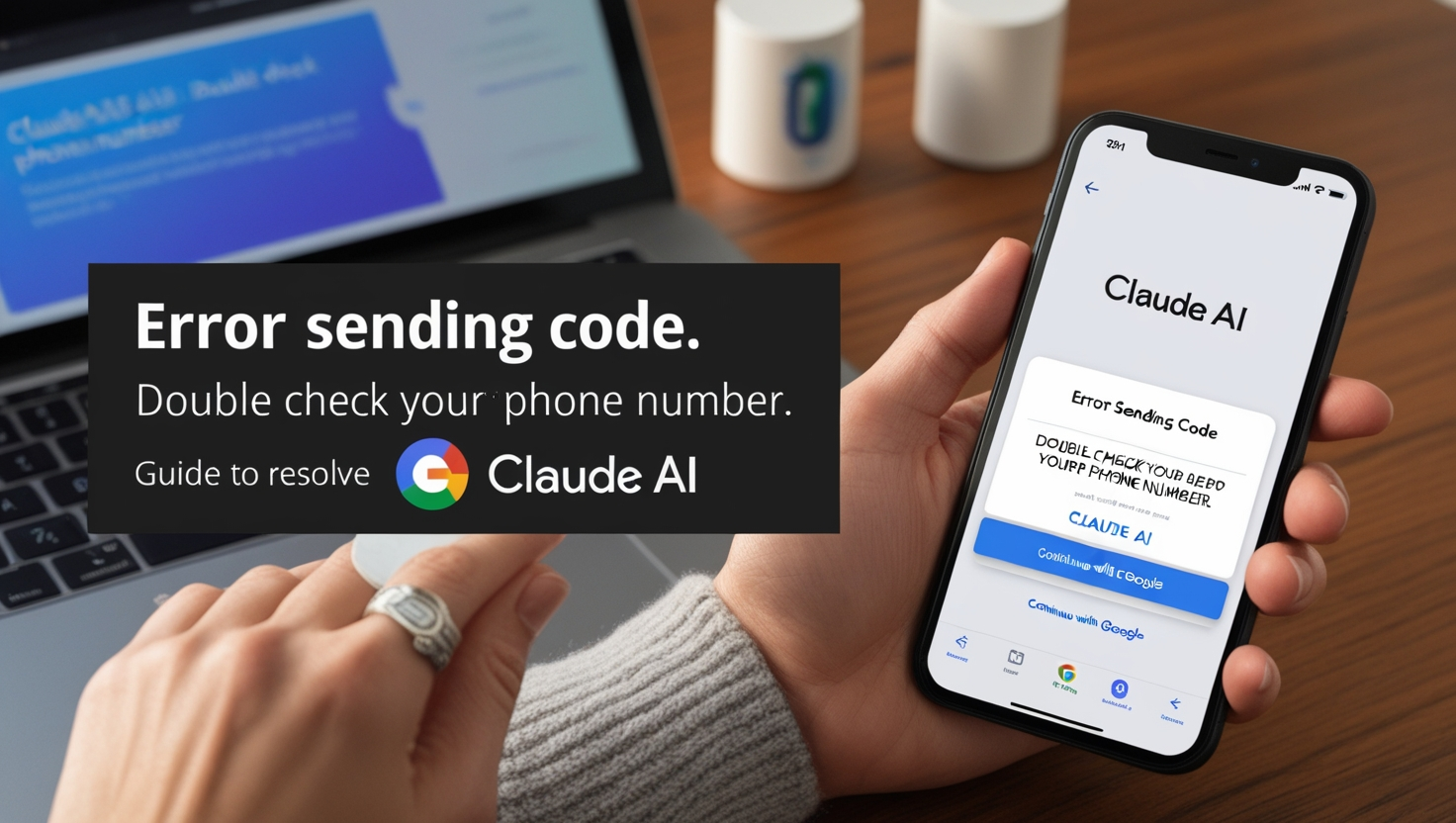 Error sending code. Double check your phone number. Claude ai