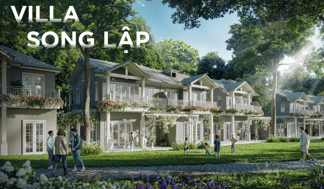 Phối cảnh Villa song lập