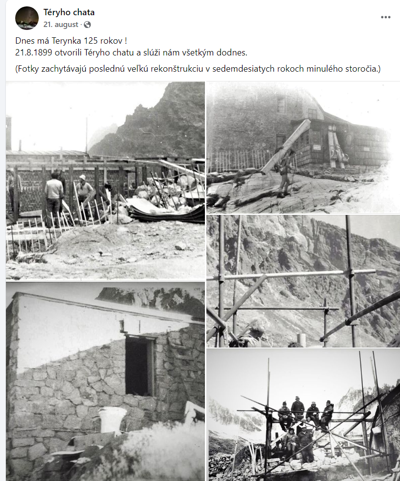 Téryho chata história
