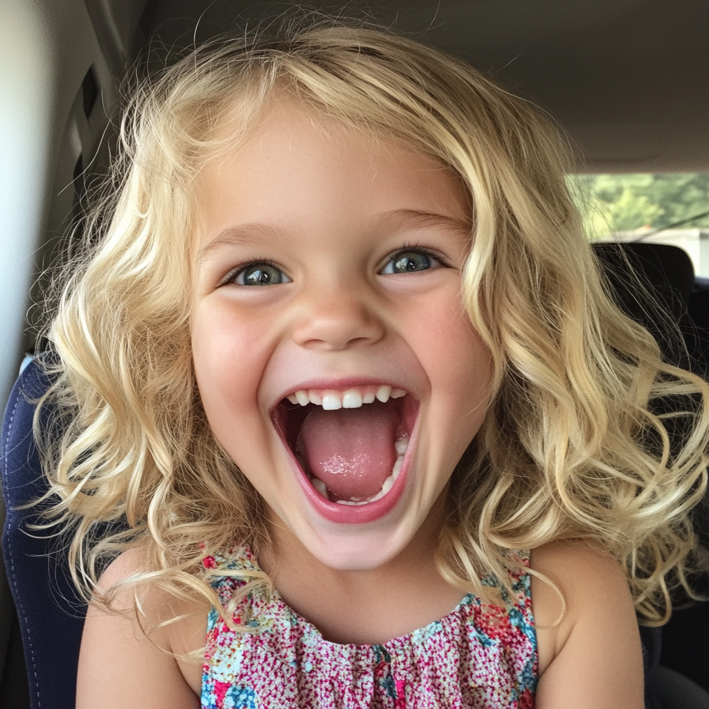 A happy little girl | Source: Midjourney