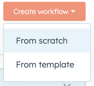 create workflow option