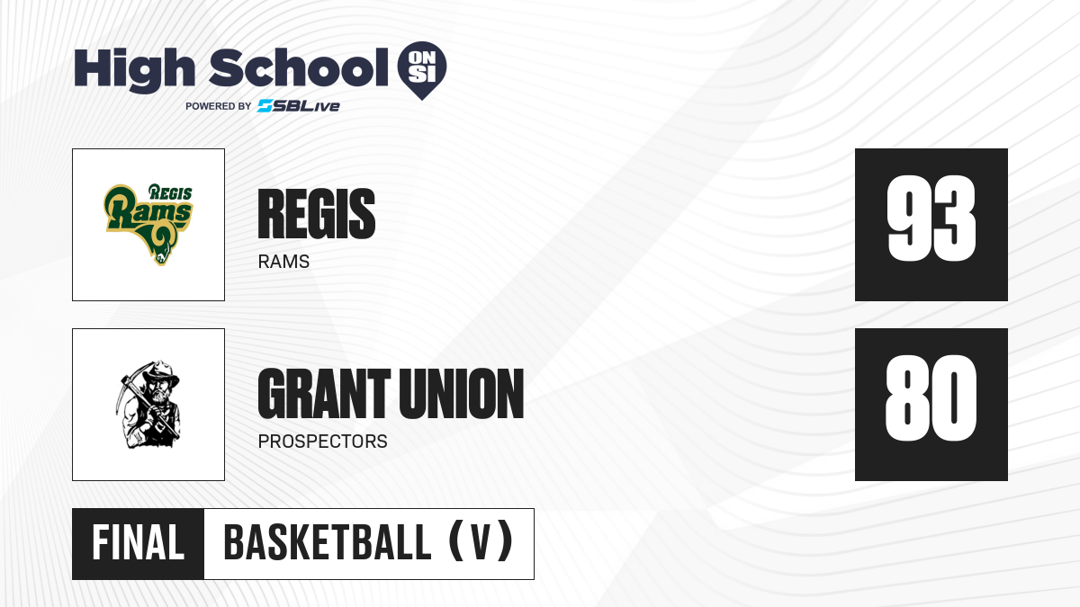 Regis vs Grant Union boys basketball