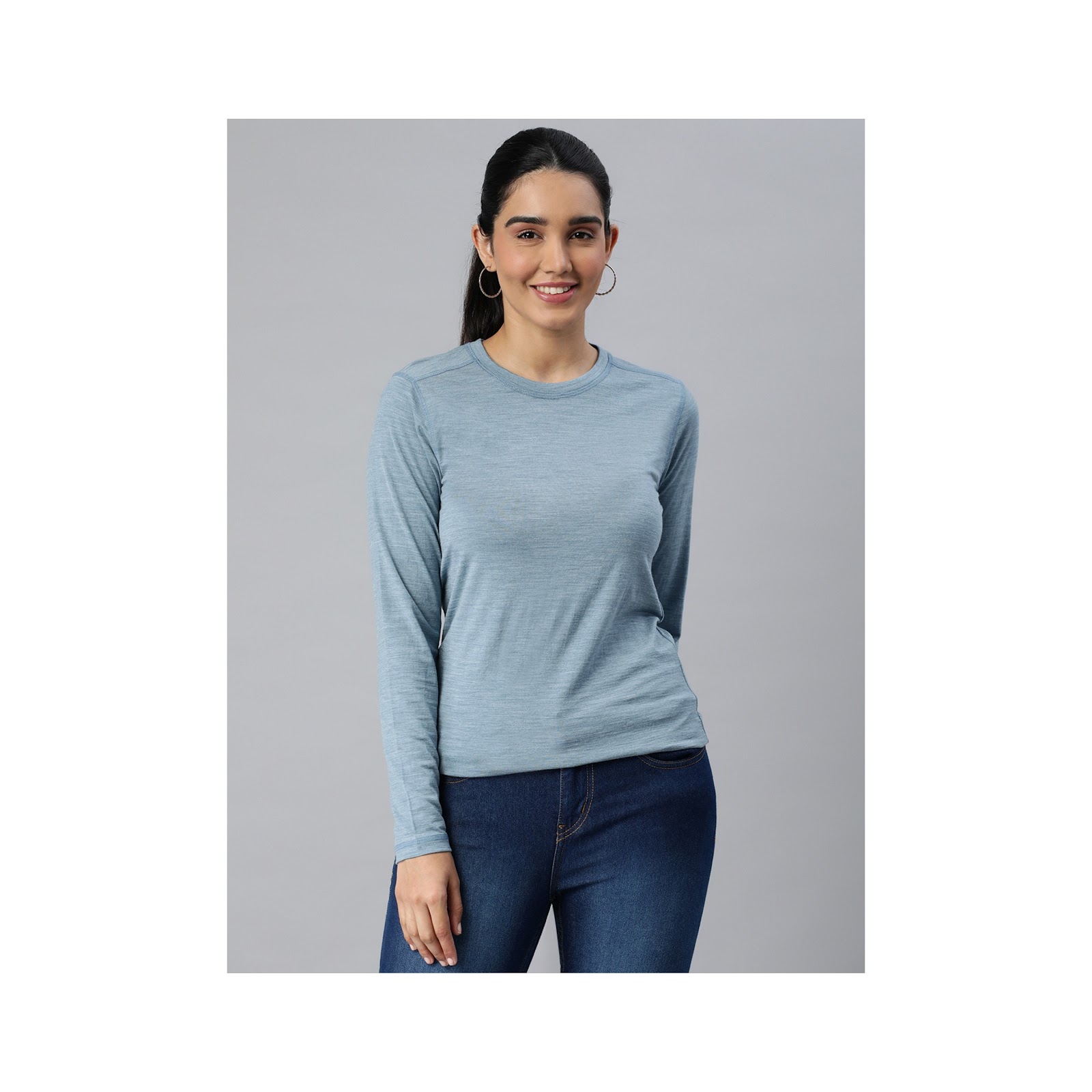 blue womens kosha full sleeves thermal
