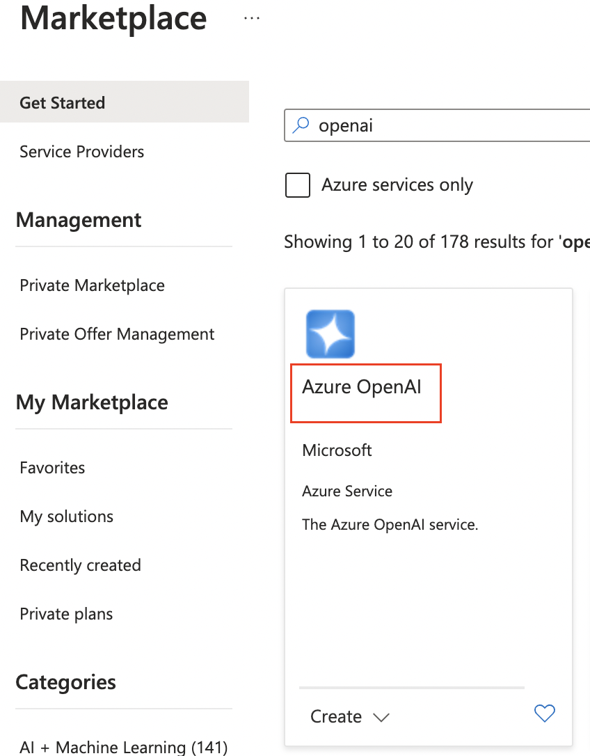 Azure Marketplace