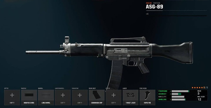 ASG 89 is among pack-a-punch weapons