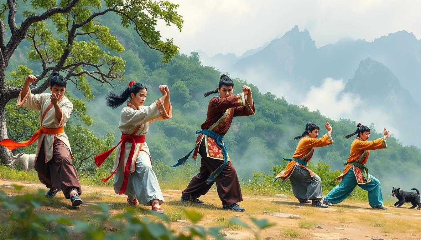 wu shu styles
