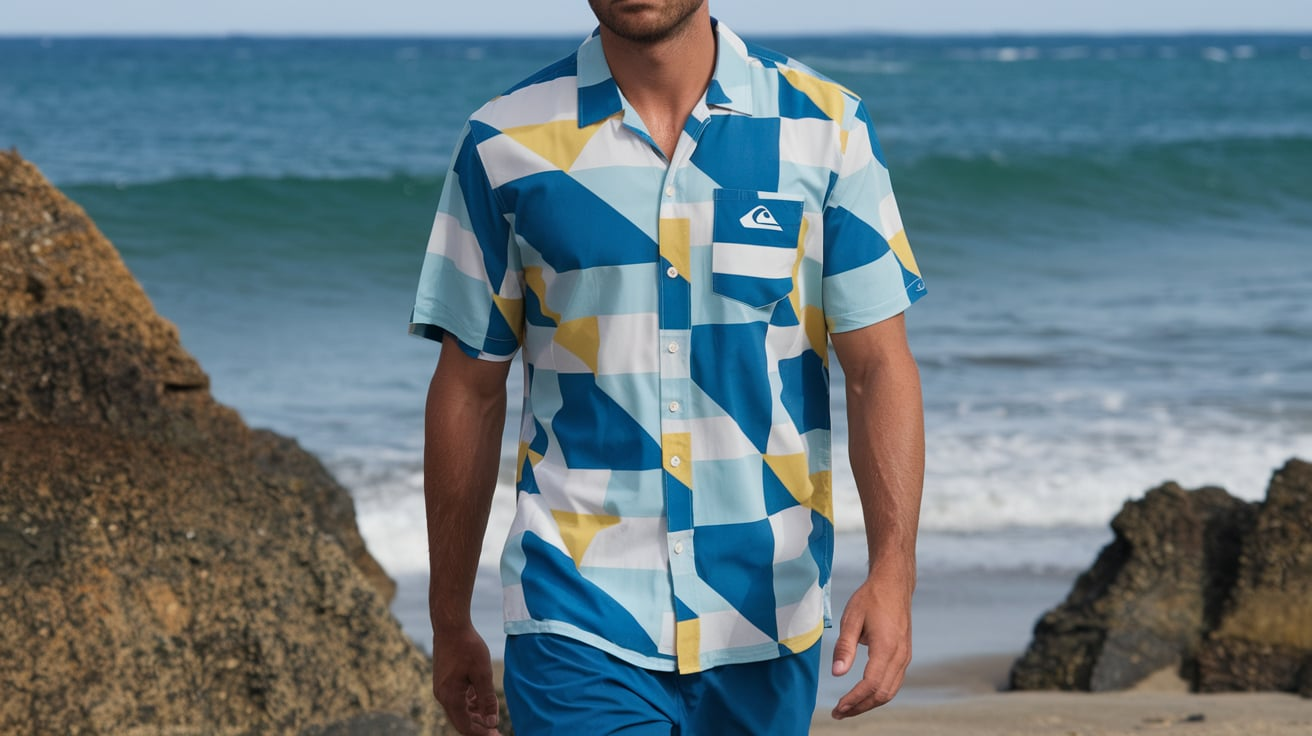 Fluid Geometric Short Sleeve Shirt by Quiksilver