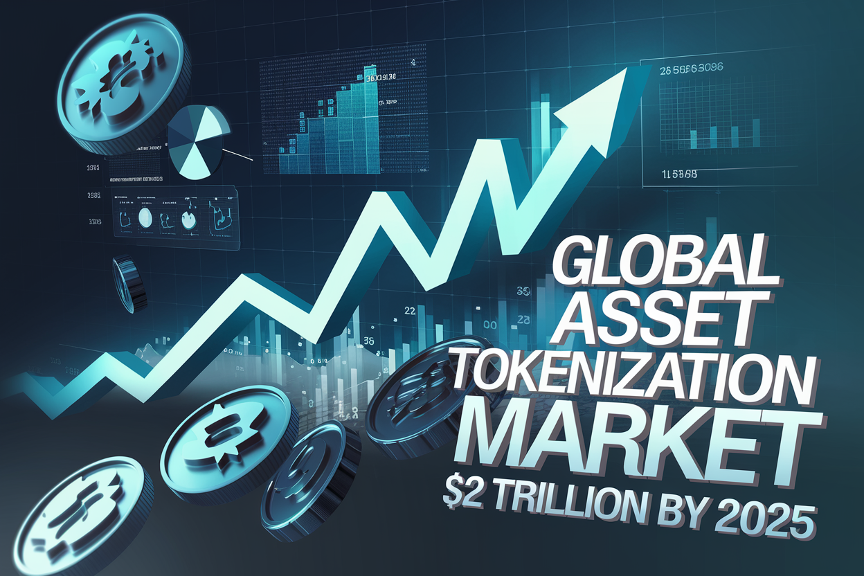 Asset Tokenization Trends market growth visualization showing projected $2 trillion market value by 2025