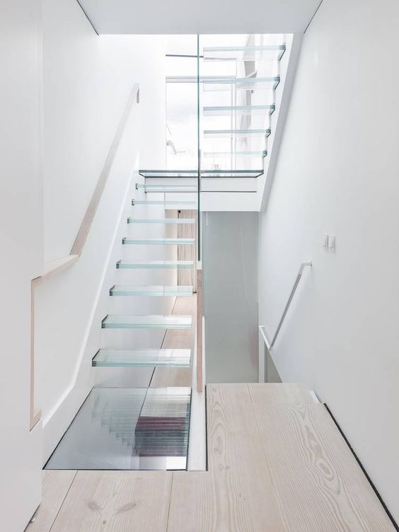 Escalier en verre (Par Your Architect London, tiré du site “arch daily”)