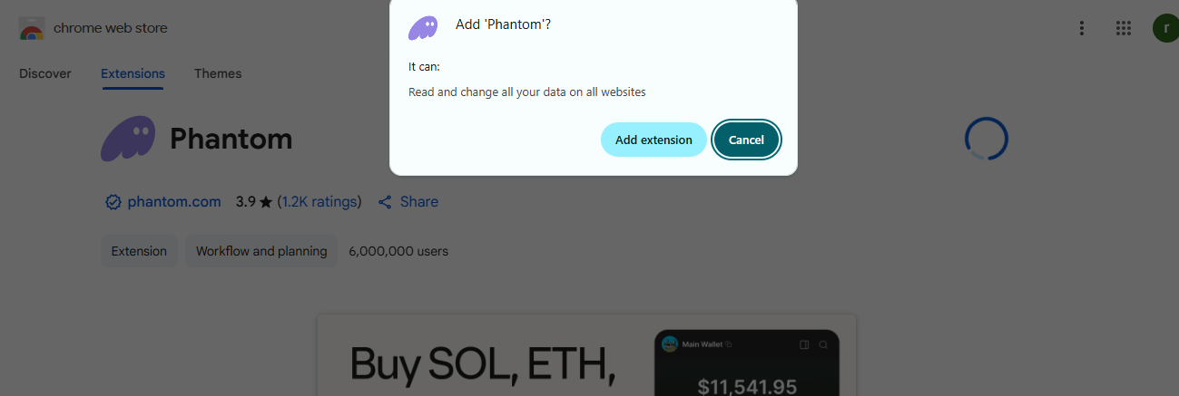 Phantom Wallet Extension