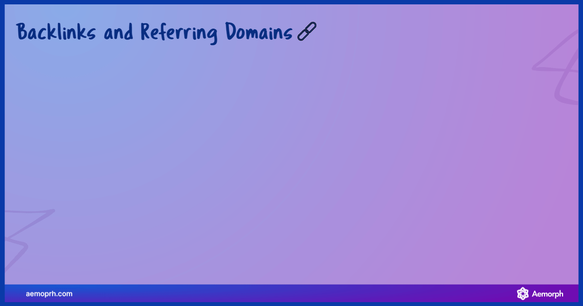 backlinks from referring domains connect to a website